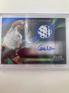 TOPPS GRAPHITE TENNIS 2024 CARLOS GIMENO VALERO SPAIN PATCH AUTO 26/50. - Picture 1 of 2