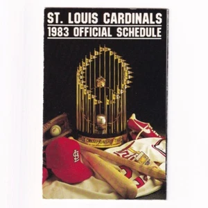 St Louis Cardinals 1983 Major League Baseball MLB Pocket Schedule Budweiser  - Picture 1 of 3