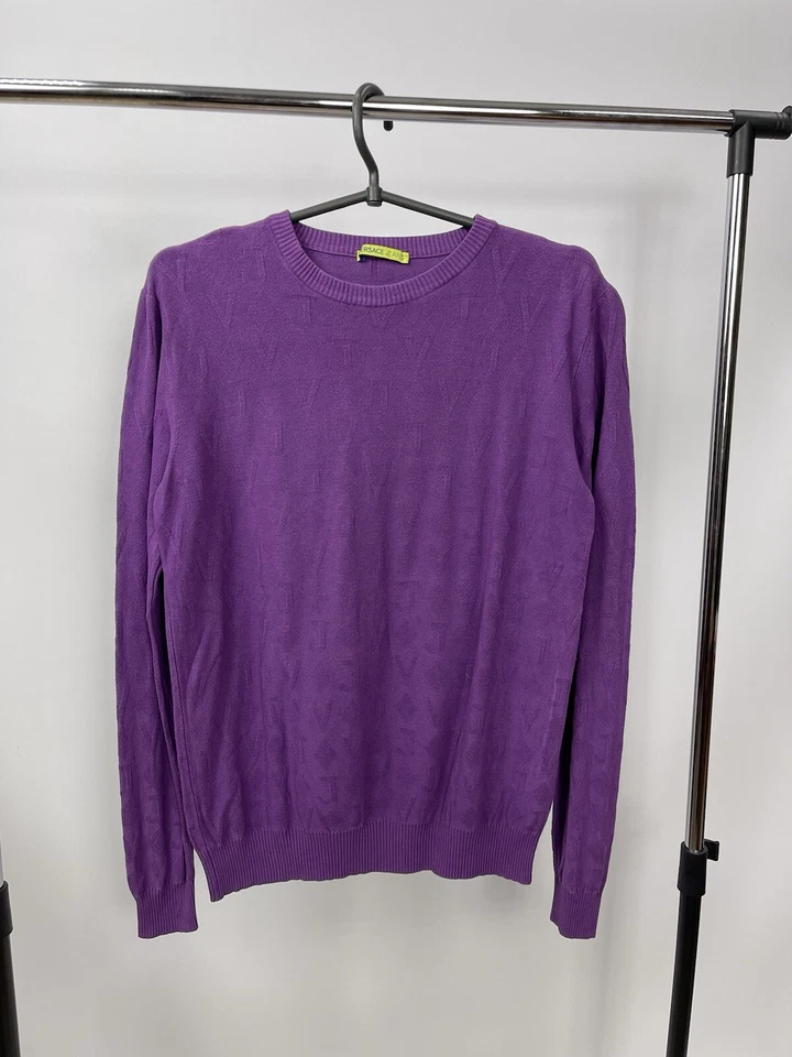 Versace Jeans Sweater Size M Violet - Image 1 of 4