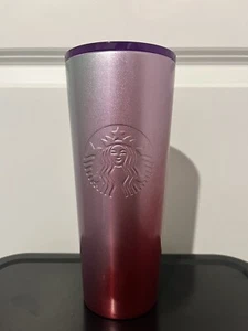 Starbucks 16oz 2021 Pink and Silver Ombre Tumbler - Bild 1 von 8