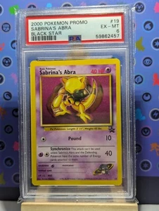 PSA 6 Graded Sabrina's Abra #19 Black Star Promo WOTC - Bild 1 von 2