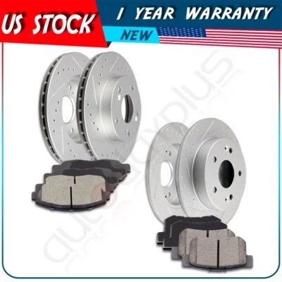 Pastillas de freno delanteras + traseras y discos rotores para Honda Civic 2006-2011 Foto 1 de 4