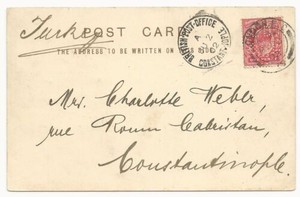 Great Britain Scott #128 Perfin on Post Card London "The Tower" May 28, 1902