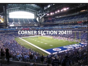 FOUR (4) INDIANAPOLIS COLTS vs MIAMI DOLPHINS 9/7 - 200 LEVEL CORNER! - Picture 1 of 3