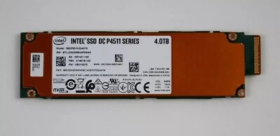 Intel SSD DC P4511 SSDPEYKX040T8 4.0TB 4TB NVMe E1.S 5.9mm Solid State Drive - Image 1 of 2
