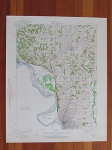 Mapa de ratón original vintage del USGS de Saint Joseph Missouri 1960 - Imagen 1 de 1