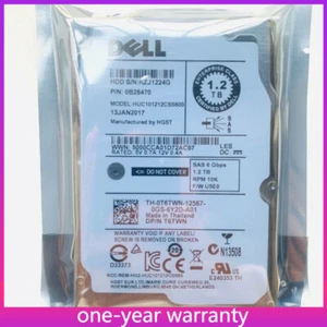 DELL 1.2TB 10K SAS 2.5" SAS 6G 0T6TWN HARD DRIVE Fits SERVER R610 R620 R630 R710 - Picture 1 of 3