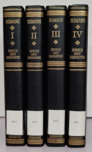 Romans Expositions of Bible Doctrines Vol 1-4 HC by Donald Grey Barnhouse 1989 - Picture 1 of 11