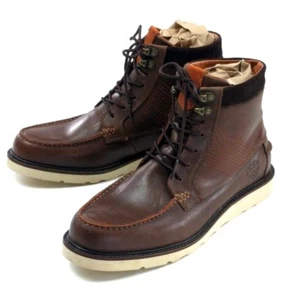 Diamond Supply Co Brown Leather GI Boots Mens Size 9.5 Vibram Soles C13-F106 - Picture 1 of 12