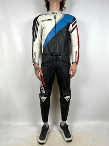 Men's Vintage Dainese Professional Leather Superbike Moto Suit Size 50 - Picture 1 of 24