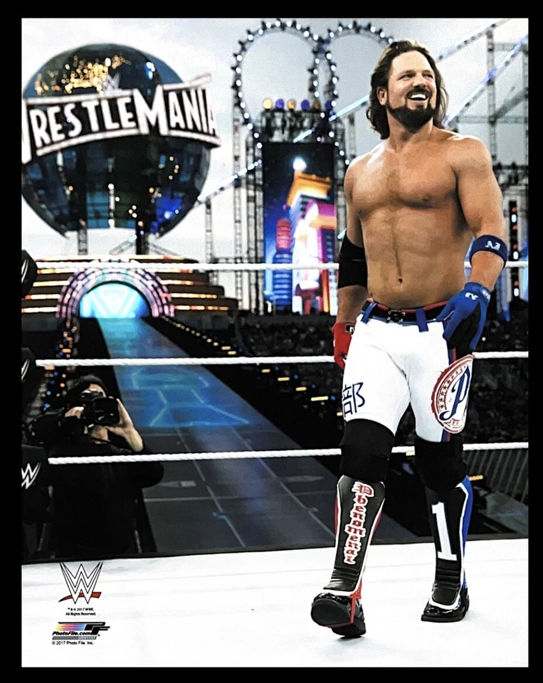FOTO DE LUTA LIVRE AUTÊNTICA 8X10 OFICIAL LICENCIADA WWE AJ STYLE ARQUIVO DE FOTO 5 - Imagem 1 de 1