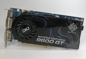 Nvidia Graphics Card GeForce 9600 GT 512MB PCIe GPU Dual DVI S-Video BFG Tech - Picture 1 of 14