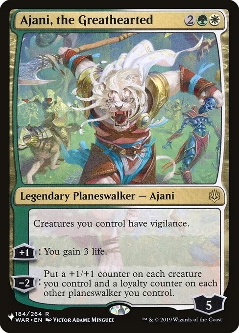 Ajani, the Greathearted - The List Reprints - R - #184/264 - NM - Image 1 of 1