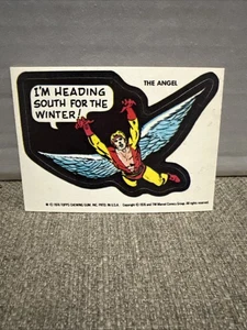 Tarjeta X-Men 1976 The Angel Sticker Vintage Topps Marvel Comic Book Super Heroes - Imagen 1 de 19