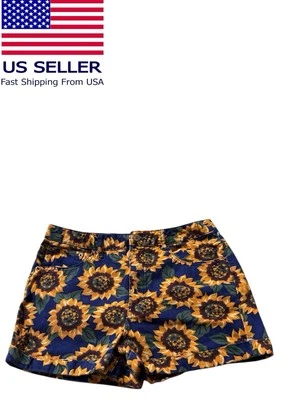Pantalones cortos de mezclilla Forever 21 para mujer con puños girasol talla 28 usados  Foto 1 de 4
