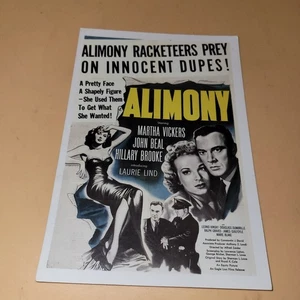 Postal de pulpa de gran tamaño pensión alimenticia 5x8 - Imagen 1 de 2