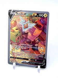 Custom SPARKLING HOLO Rotom V Card Rotom Card READ DESCRIPTION BELOW - Picture 1 of 2
