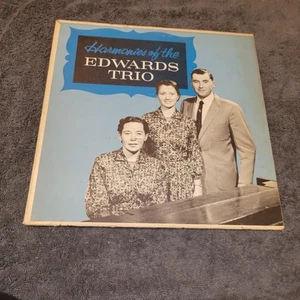 Edwards Trio - Harmonies of the Edwards Trio 12" LP Record Gospel 33 RPM - Foto 1 di 2