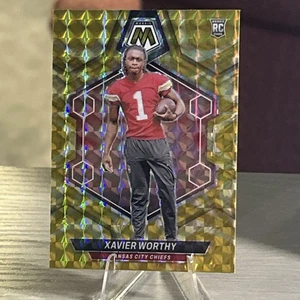 2024 Panini Mosaic - Rookies Xavier Worthy #328 Reactive Yellow Mosaic Prizm... - Picture 1 of 2