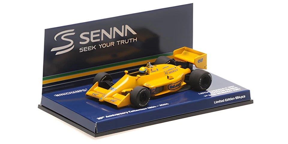 Minichamps 540873392 1/43 LOTUS HONDA 99T AYRTON SENNA 1ST WIN MONACO GP 1987