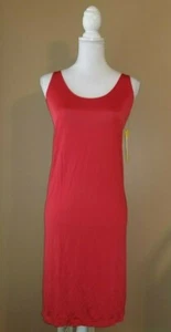WOLFORD Bilbao Sin Mangas Cuello Cuchara Con Detalle Corbata Espalda Rojo Vestido Talla Pequeña - Imagen 1 de 6