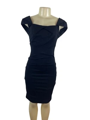 Nicole Miller Studio черный с открытыми плечами резинке платье размер 2 - Изображение 1 из 4