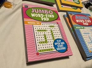 KAPPA JUMBO WORD-FIND PAD VOLUME 165 160 PAGES BRAND FLIP OPEN NEW PAPERBACK - Imagen 1 de 24