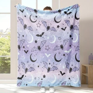 Throw Flannel Blanket For Adult Kids Plush Sofa Blanket Sleeping Bedding Blanket - Picture 1 of 14