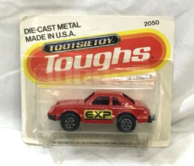 1982 Vintage Tootsie Toy Toughs Red X-ll Citation Car Diecast Carded MOC Sealed - Image 1 of 2