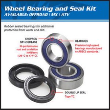 Yamaha YFM350 X Warrior 1987 1988 1989 1990 Rear Wheel Bearings Seal Kit 25-1329