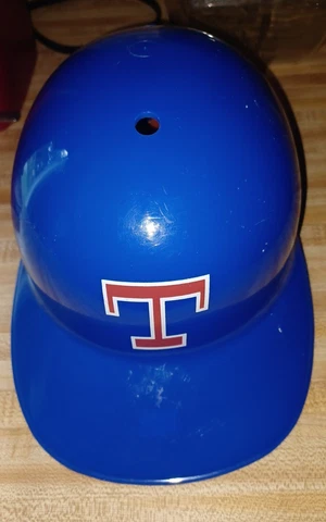 Vintage Laich Texas Rangers Baseball Adjustable Batting Helmet MLB NICE COND Cover
