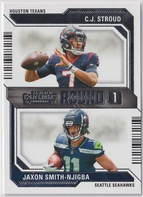 CJ C.J. Stroud Jaxon Smith-Njigba 2023 Panini Contenders Round 1 Rookie #4 SP - Image 1 of 2
