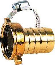 Nez de robinet laiton cannelé avec collier serrage 33 x 42 mm 1"1/4 tuyau ° 25 m