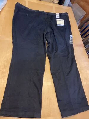 Dockers Easy khaki pants 53x30 Big & Tall Classic fit Pleated Black - Image 1 of 4