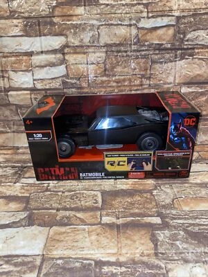 DC The Batman Movie BATMOBILE 1:20 RC Radio Controlled 2022 Spin Master NEW 11” - Image 1 of 4