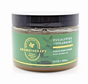 Bath & Body Works Aromatherapy Eucalyptus Spearmint Sugar Body Scrub 13oz – NEW - Picture 1 of 6