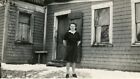 ZZ586 Original Vtg Photo YOUNG WOMAN IN RURAL SETTING "VIOLA" c 1930's 1940's