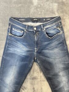 Replay Jeans Grover Slim HyperFlex Straight Men Size W33 L32