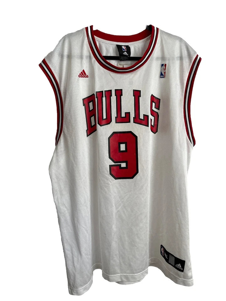 Vtg Adidas Chicago Bulls “9” Luol Deng Mesh Jersey Size XXL - Image 1 of 4