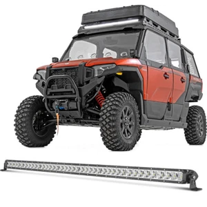 40-inch LED Work Light Bar Single Row Black Series Spot Flood Combo Slim Truck - Foto 1 di 12