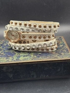 Jessica Carlyle Ladies Quartz Clock Watch Cuff Bracelet Vintage - Picture 1 of 3