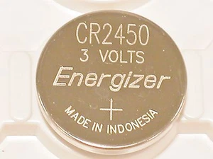 2 NEW BULK ENERGIZER CR2450 ECR 2450 3v LITHIUM BATTERY (TWO BATTERIES) Exp.2031 - Picture 1 of 7