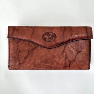 Cartera para mujer Buxton vintage de cuero genuino marrón grano superior cuero de vaca monedero - Imagen 1 de 7