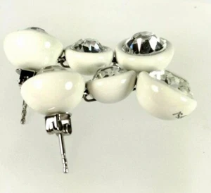 ORECCHINI OPS!WONDER DONNA A LOBO-ACCIAIO CRISTALLI-3 CASTONI BIANCHI(OPSOR-666) - Imagen 1 de 3