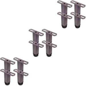 12 pcs Adjustable Height Support Legs Heavy Duty Furniture Replacement Legs Bed - Picture 1 of 12