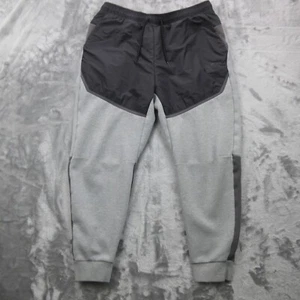 Nike Pants Men's Large Gray Tech Fleece Woven Joggers Sweatpants Color Block - Picture 1 of 16