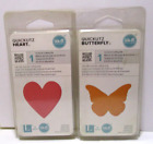 Quickutz Lot Of 2 Dies Nip 2X2 Heart And Butterfly We R Memory Keepers