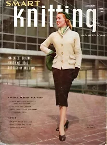 1952 SMART KNITTING and NEEDLECRAFT 1950's Fashion Back Issue Magazine - Picture 1 of 6