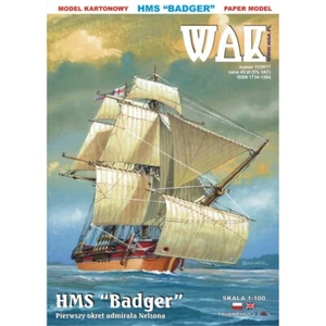 HMS Badger 1:100 Card Model Ship Kit – WAK | Royal Navy | Free Hemol Glue! - Picture 1 of 20