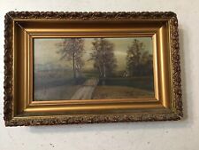 Beautiful Antique Landscape Painting The Road Home In Fall A H Herter